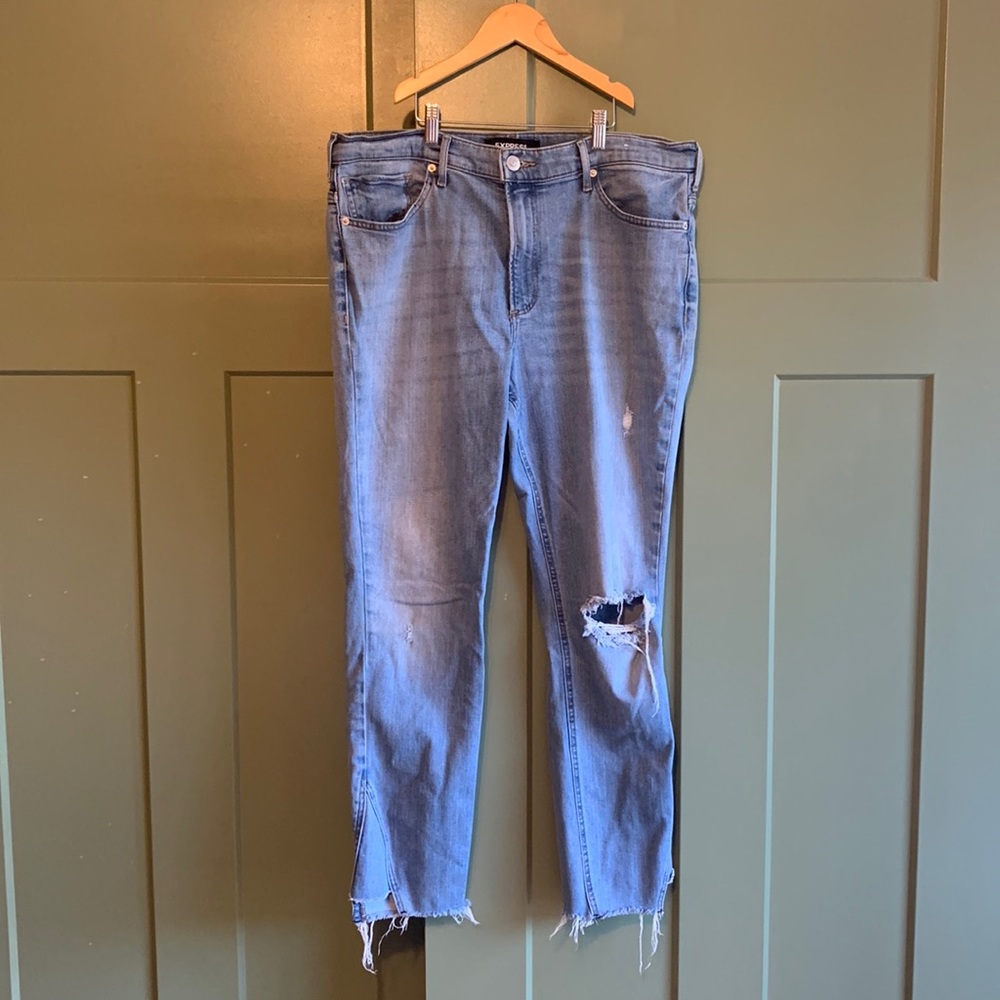 🖤 EUC EXPRESS Ankle Legging High Rise Denim Jeans